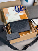 LV ALL BLACK MAN BAG