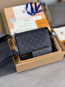 LV ALL BLACK MAN BAG