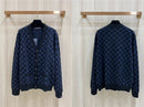 SWEATER LV CHECKED BLUE
