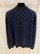SWEATER LV CHECKED BLUE