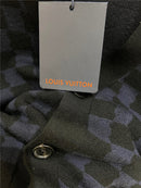 SWEATER LV CHECKED BLUE