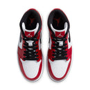 Tênis Nike Air Jordan 1 Mid Chicago White Heel