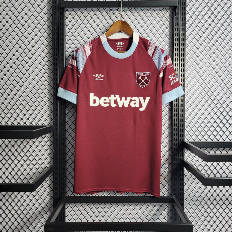 Camisa West Ham Titular 22/23 - Versão Torcedor