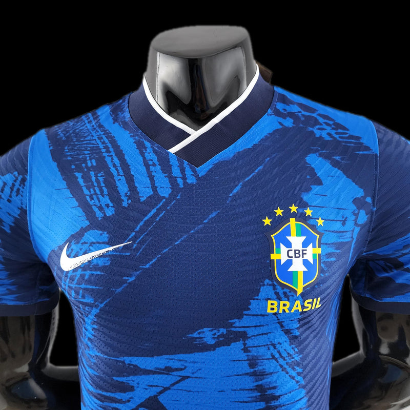 CAMISA BRASIL BLUE PALM PLAYER VERSION