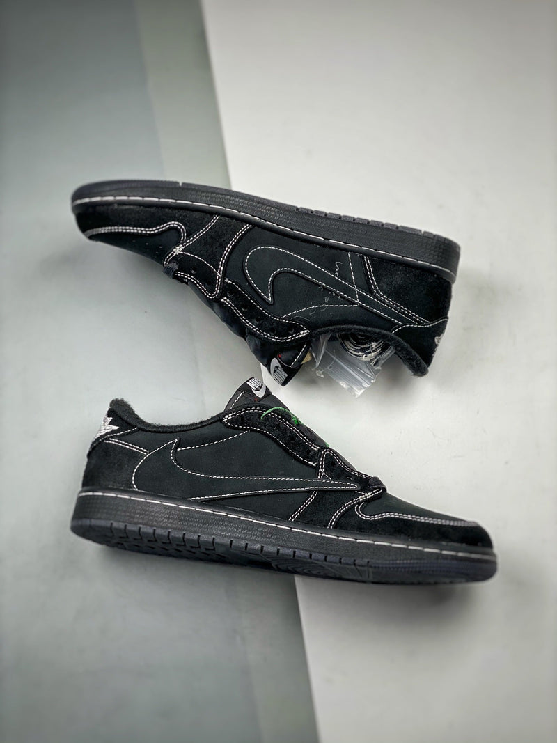 Tênis Travis Scott x Nike Air Jordan 1 Low 'Panthom Black'