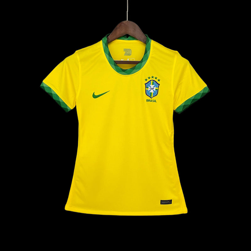 CAMISA FEMININA BRASIL FAN VERSION