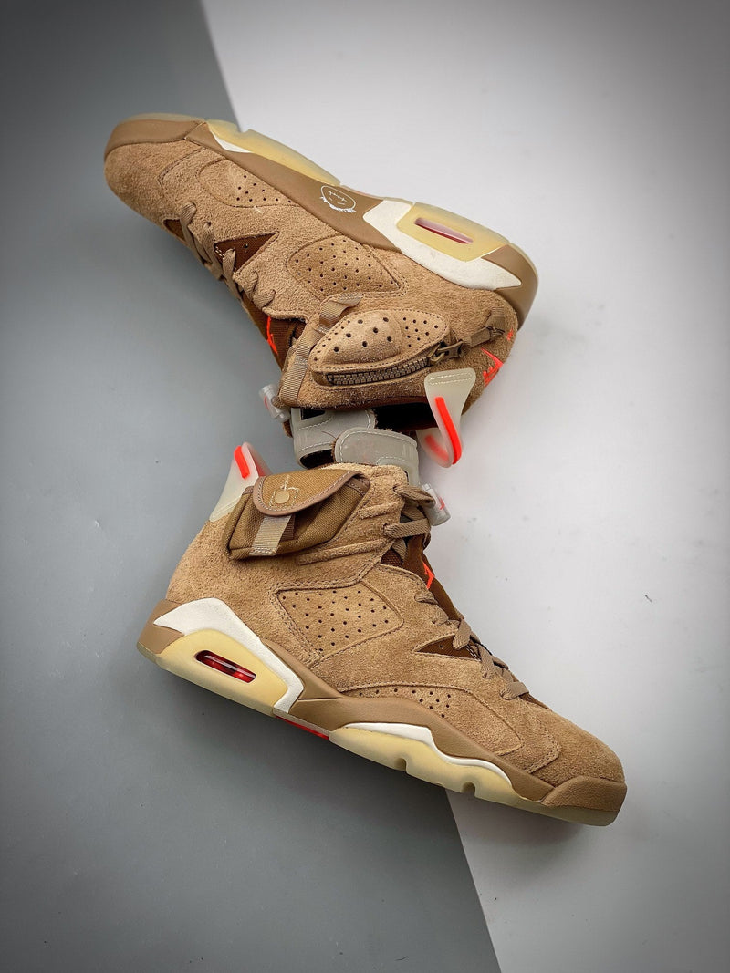 Tênis Nike Air Jordan 6 Retro SP British Khaki Travis Scott