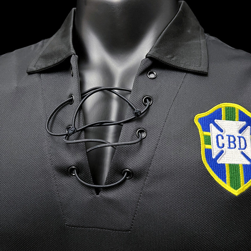 CAMISA BRASIL FULL BLACK LONG SLEEVE