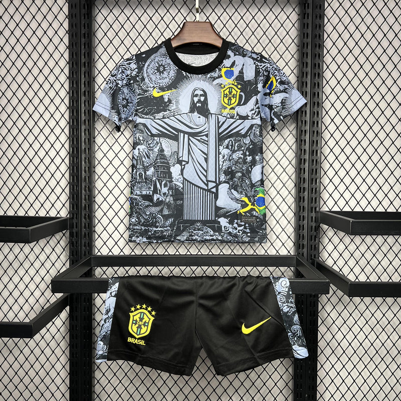 CAMISA BRASIL \ SHORT RIO CINZA