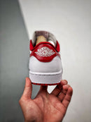 Tênis Nike Air Jordan 1 Low Retro "White Varsity Red"