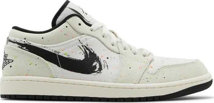 Tênis Nike Air Jordan 1 Low 'Brushstroke Swoosh - Paint Splatter'