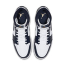 Tênis Nike Air Jordan 1 Mid White Metallic Gold Obsidian