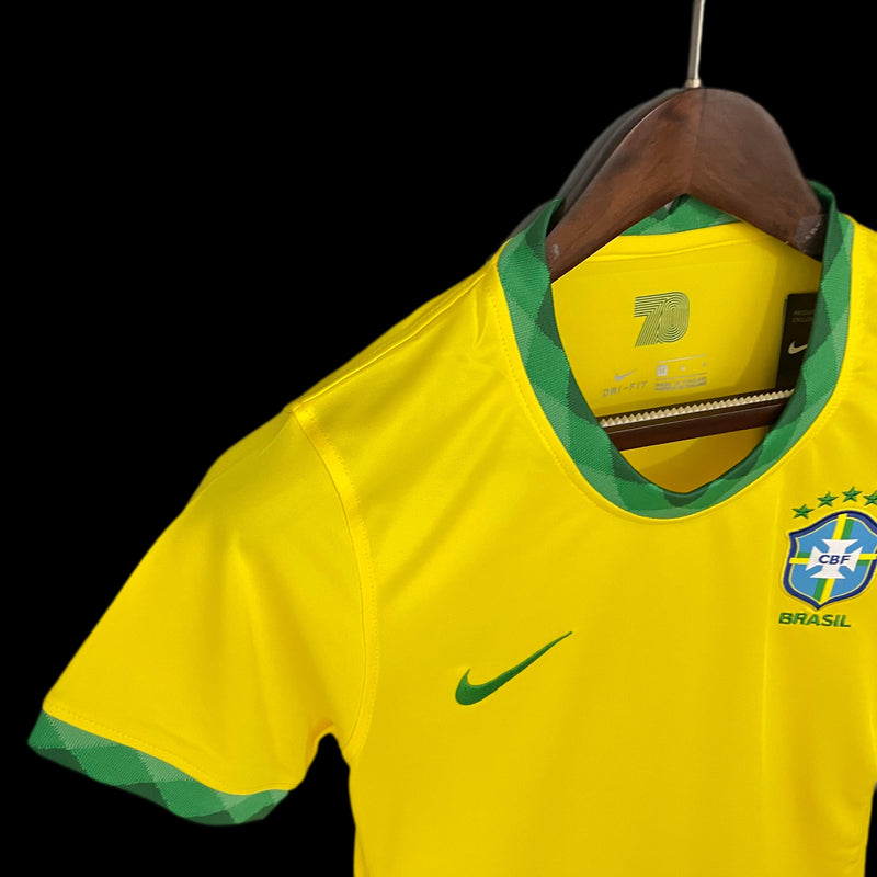 CAMISA FEMININA BRASIL FAN VERSION