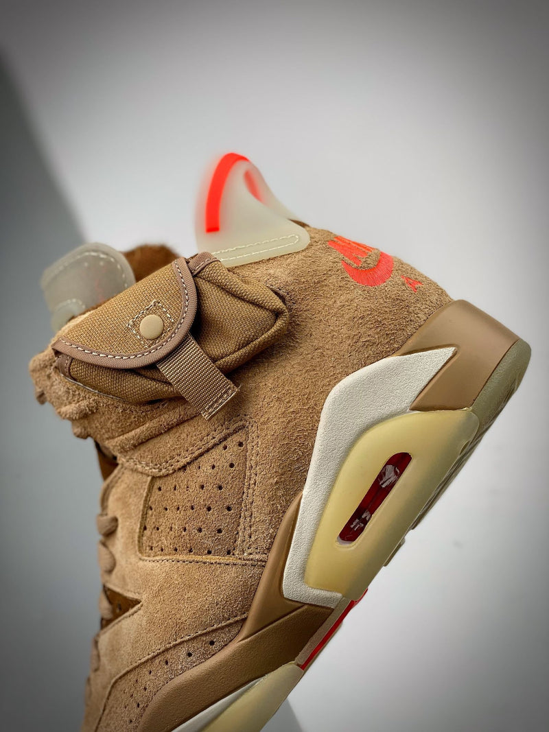 Tênis Nike Air Jordan 6 Retro SP British Khaki Travis Scott