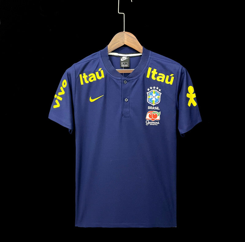 CAMISA BRASIL PRE JOGO ROYAL BLUE