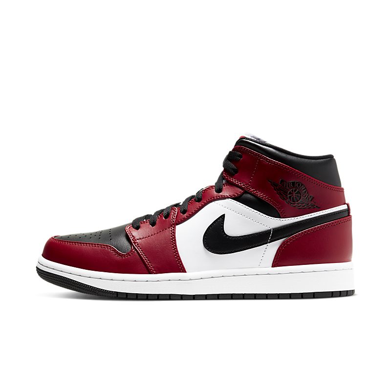 Tênis Nike Air Jordan 1 Mid Chicago Black Toe