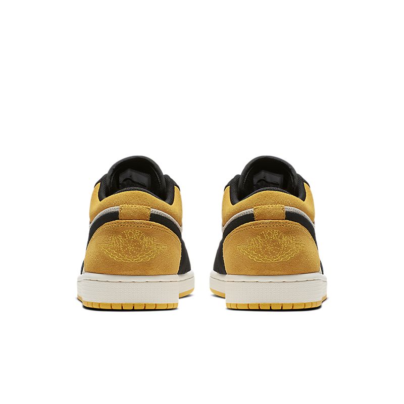 Tênis Nike Air Jordan 1 Low Sail University Gold Black