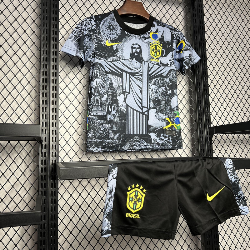 CAMISA BRASIL \ SHORT RIO CINZA