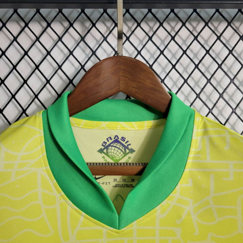 KIT INFANTIL CAMISA\SHORT BRASIL 24\25