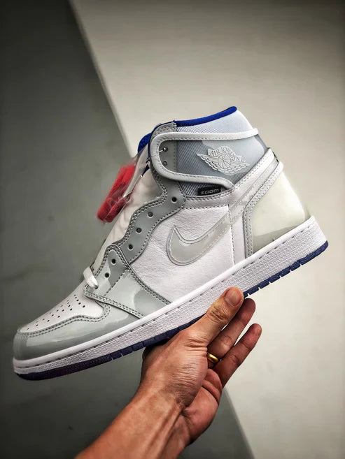 Tênis Nike Air Jordan 1 Retro High Zoom "White Racer Blue"