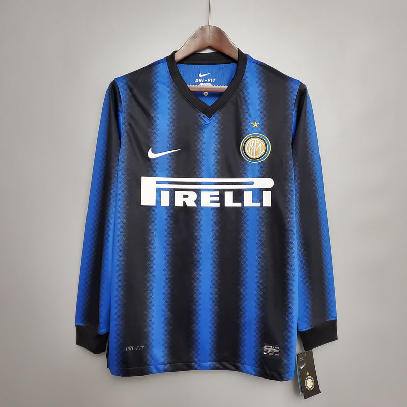 Camisa Inter de Milão Titular 10/11 - Versão Retro Manga Comprida