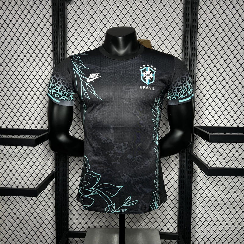 CAMISA BRASIL BLACK LEOPARD