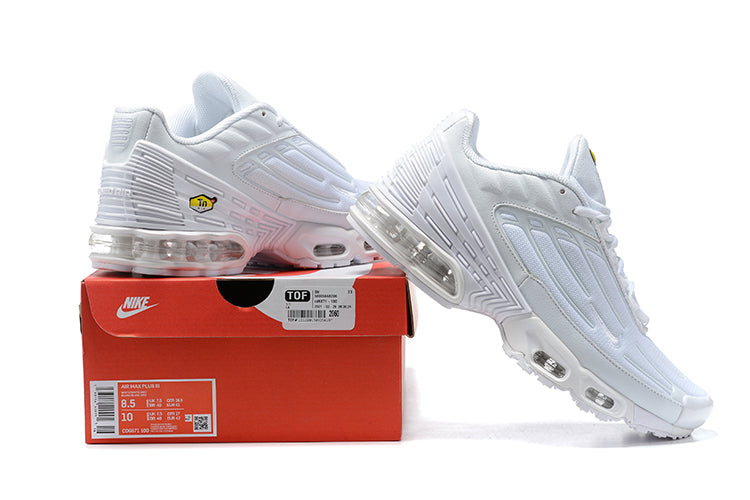 NIKE AIR MAX PLUS 3 PREMIUM TRIPLE WHITE