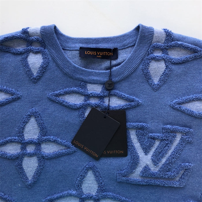 LV SWEATER FLOWER BLUE