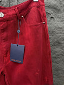 CONJUNTO JAQUETA \ CALÇA LV BLACK RED PREMIUM QUALITY 1.1