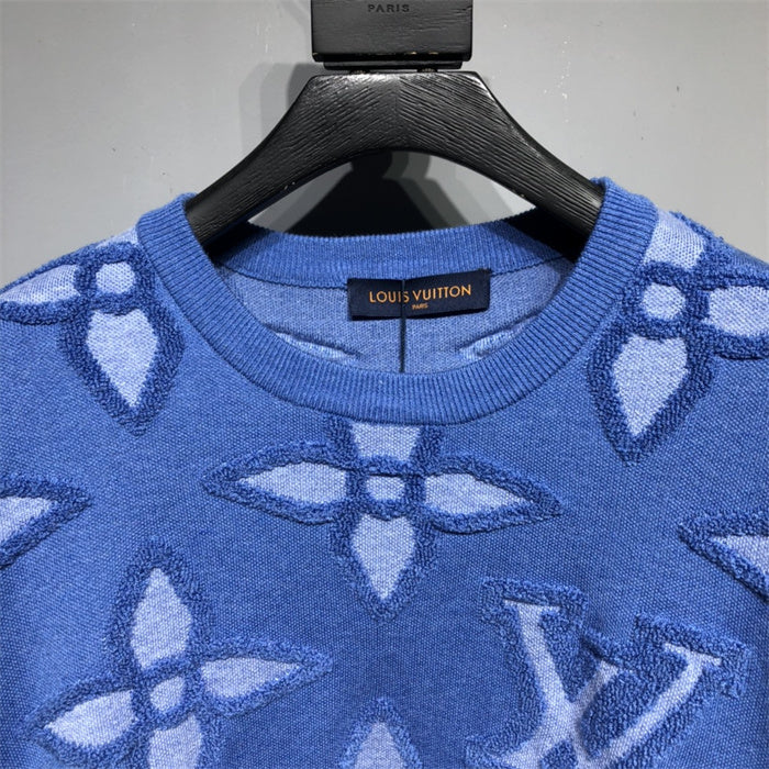 LV SWEATER FLOWER BLUE