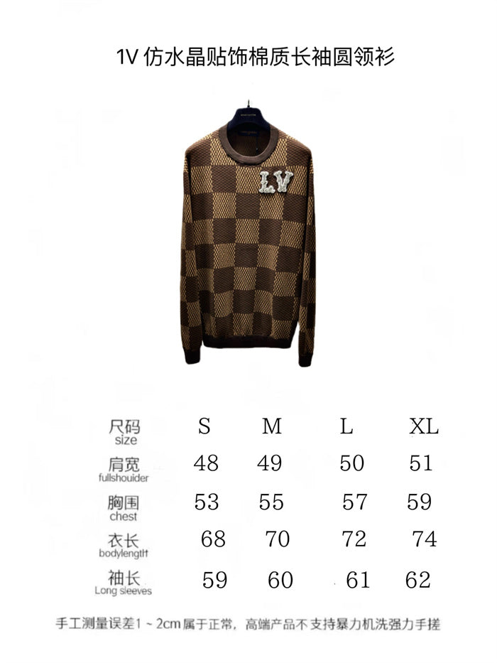 LV SWEATER CHECKED