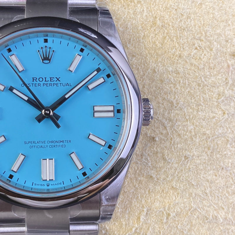 ROLEX 1.1 PREMIUM SILVER BABY BLUE