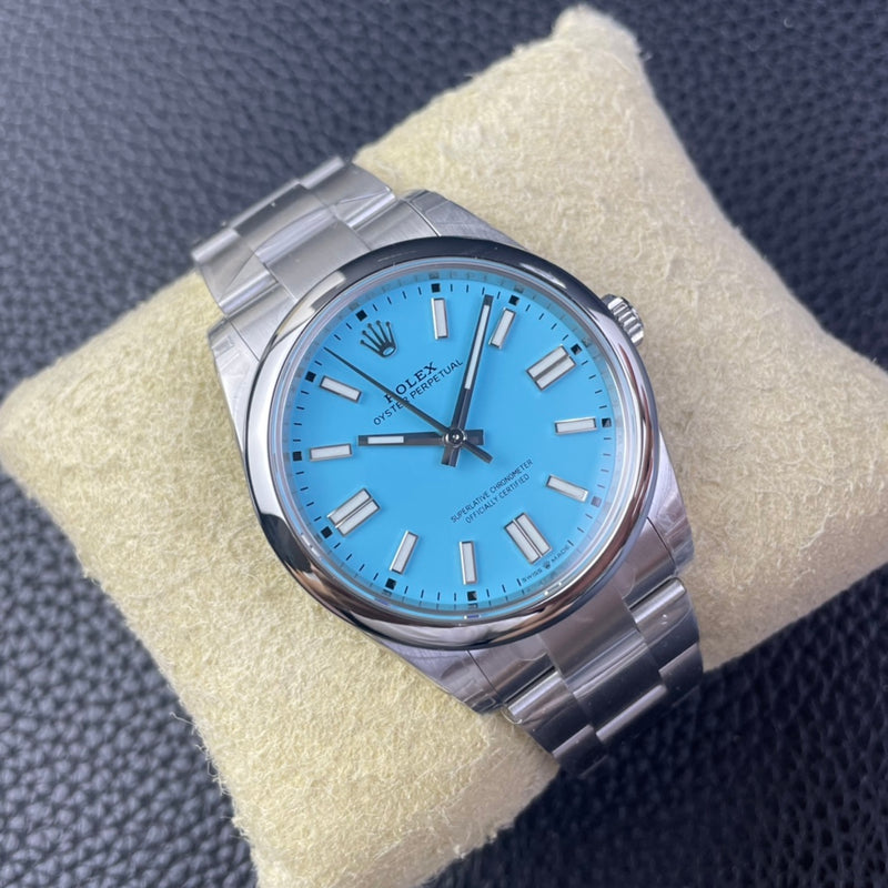 ROLEX 1.1 PREMIUM SILVER BABY BLUE